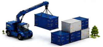 Transportes e movimentação de containers